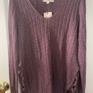 Pink Republic Purple Knit Sweater